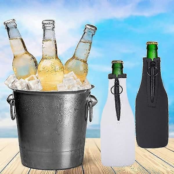 Oluen pullonsuojus neopreeninen olutjäähdyttimen eristysholkki vetoketjulla 12/330 ml pullolle