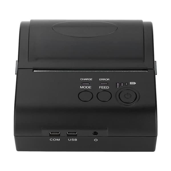 Lämpösiirtotulostin Bluetoothilla, Bluetooth-vastaanottava tulostin, kannettava 80 mm Bluetooth USB - sarjaportti Windowsille ja Androidille