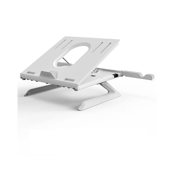 Bærbar aluminiumsfodstøtte, computerstander til Macbook, Laptop hvid white