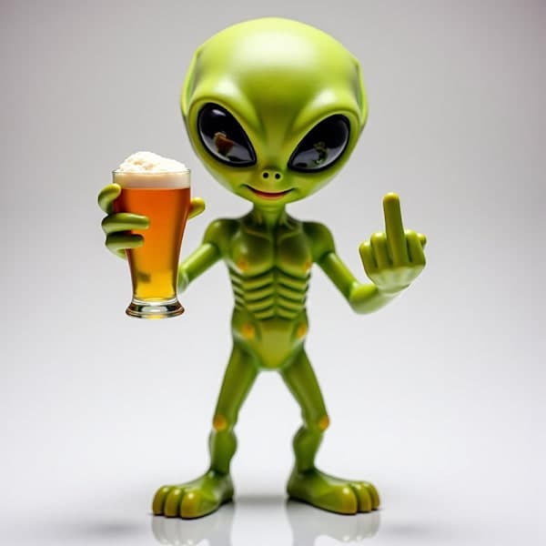 Alien Harts Staty Ornament Alien Trädgårdsskulpturer & Statyer Y A2 A2