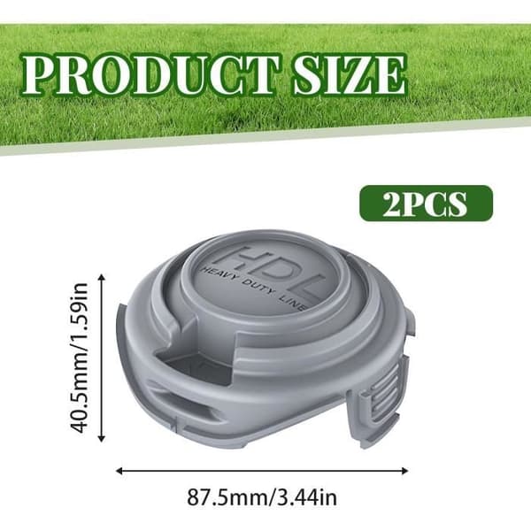 Sett med 2 Black & Decker trimmerspoledeksler - 90588530 - STC5433 STC5433PC