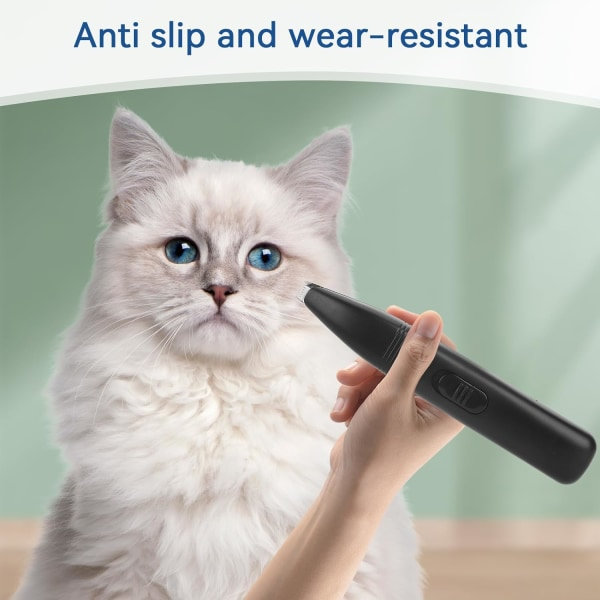 Hunde trimmer, hundetrimmer til trimning af lav støj elektrisk hundetrimmer, trådløs shaver til katte og små hunde til poter, ører og ansigt