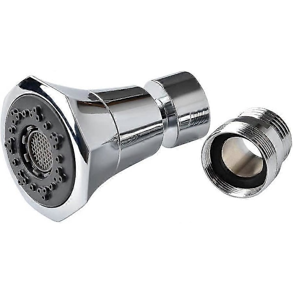 Køkkenarmatur Luftblander Filter Bubler Armatur - 24mm Hun Indvendigt Gevind Og 22mm Hun Indvendigt Gevind 360 Drejelig Med 2 Luftblander Jet Typer