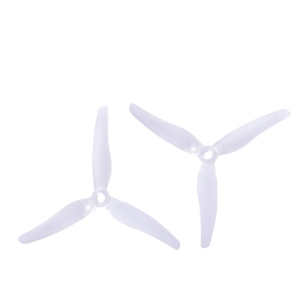 2 Par / 10 Par Gemfan Hurricane 51433 5.1x4.3 5143 5.1 Tum 3-Bladig Freestyle Propeller M5 Hål Transparent White 2 pairs