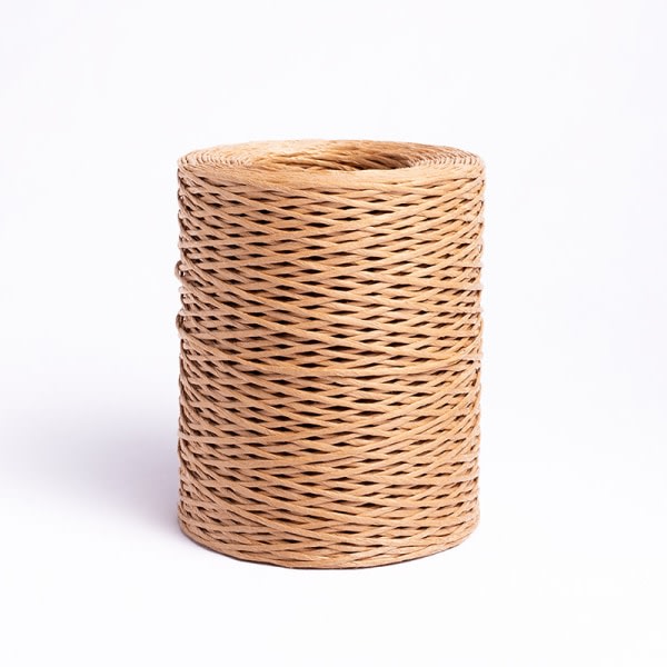 2 mm papir + naturlig jerntråd 200 m, naturligt tonet forstærket papirtråd til papirpoesi, gør det selv, havearbejde