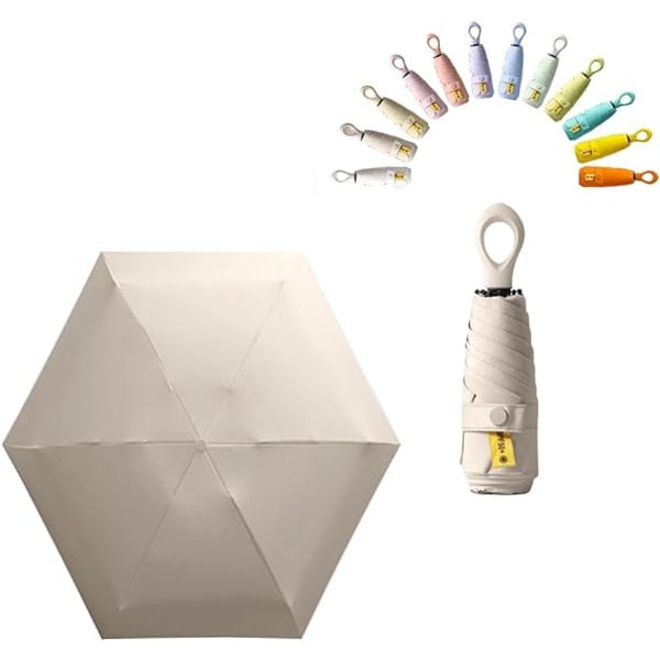 Mini solparaply/UPF 50 UV-resistent lätt liten bärbar ryggsäck/regn- och solskydd