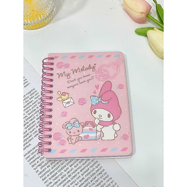 Sanrioed Anime-serie Kawaii Kuromi My Melody Cinnamoroll Kitty Little Twin Stars Tecknad Anteckningsbok Student Anteckningsbok Barnpresent DEG