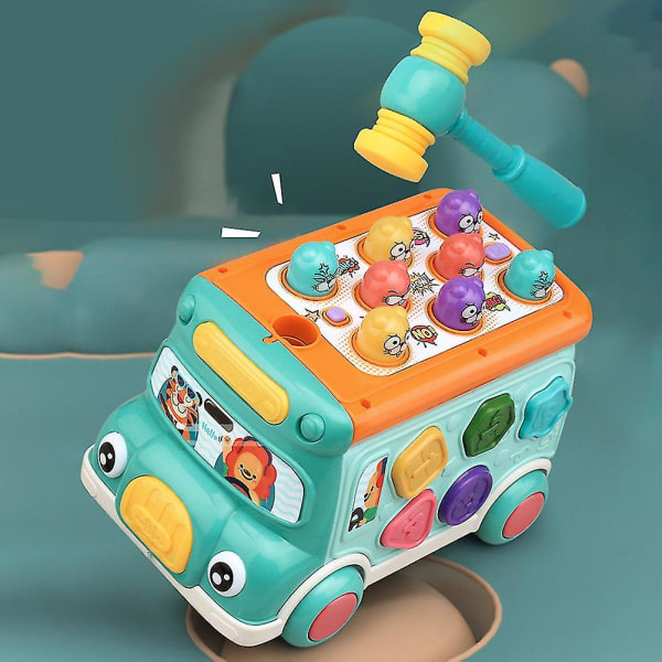 Musikk Buss Leker Baby Musikal Opptatt læring Leke Elektronisk Bil med Lys Lyd Tidlig utdanning Leke Bursdagsgaver for barn