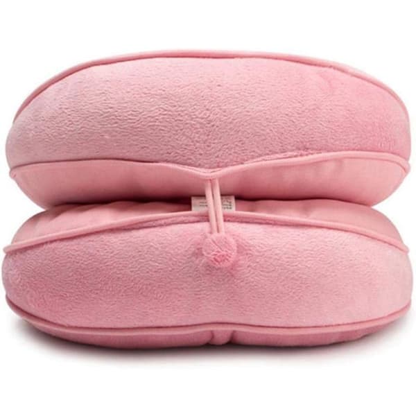 Løft hoftene. Setepute, ergonomisk sittestøtte laget av komfortskum (Rosa)