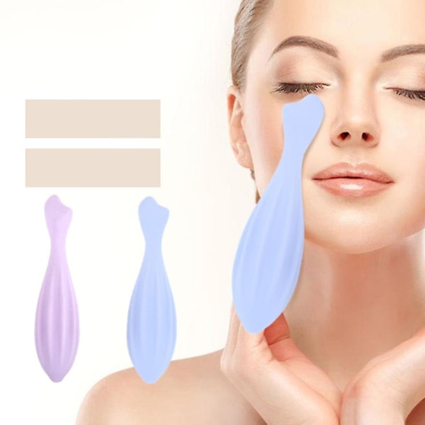Ansigtsrulle Ansigt Skønhedsrulle Hudplejeværktøj Massager Til Ansigt Øjenhals Kropsafslappende Lindre Fine Line Roller Blue