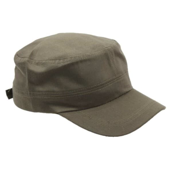 Grøn Army Cap - Flad Army Cap Militær Cap grøn one size