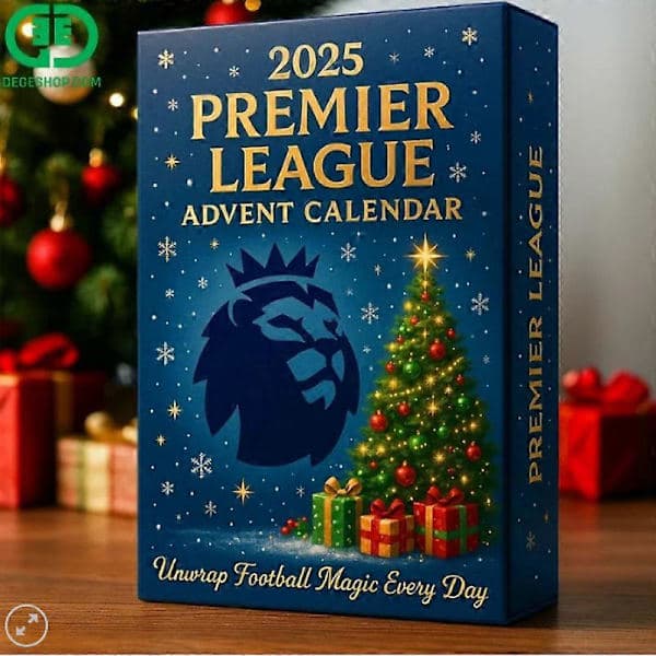 Premier League Adventskalender med julgransprydnader i akryl [JUN]