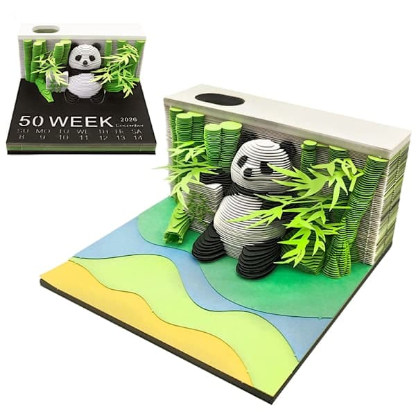 Timepiece Kalender 2026 Skrivebordskalender 3D Avrivningskalender Pa A
