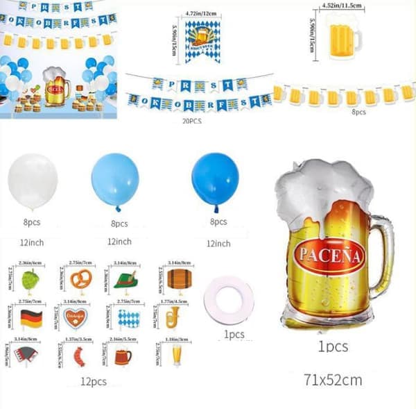 München Oktoberfest Party Tema Ballongset STIL 6 STYLE 6