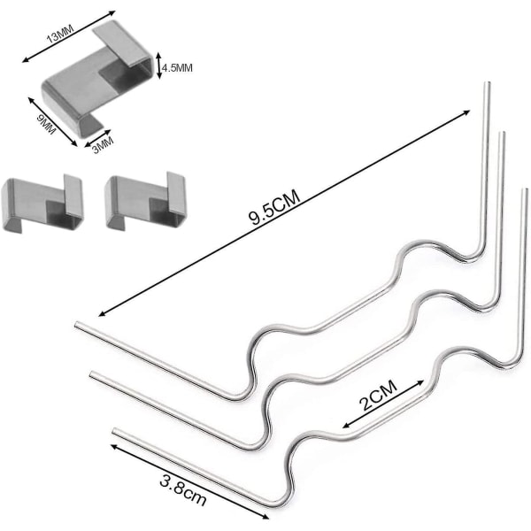 100 pcs greenhouse clamps for glass, stainless steel greenhouse