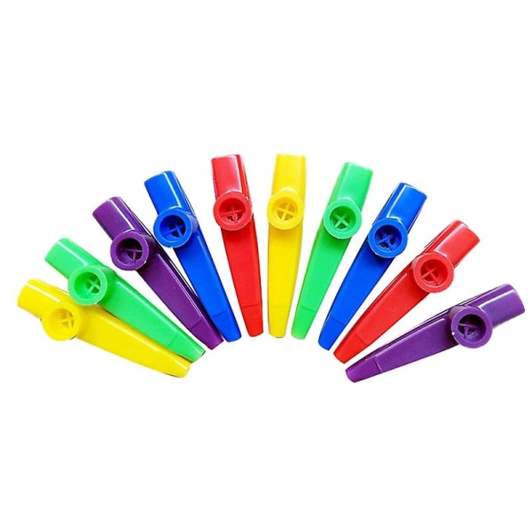 Kazoos-musikinstrument i plast med Kazoo-flöjtmembran för present, pris och festfavoriter 5 C
