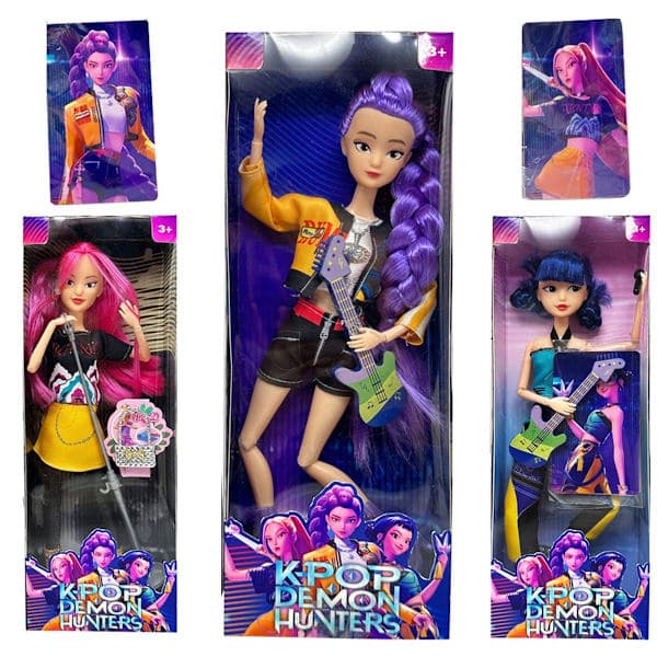 Koreanska Devil Hunter Dockleksaker - Rumi, Mira, Zoey Flick Actionfigurer - Utsökta DIY-dockor - Perfekt 3