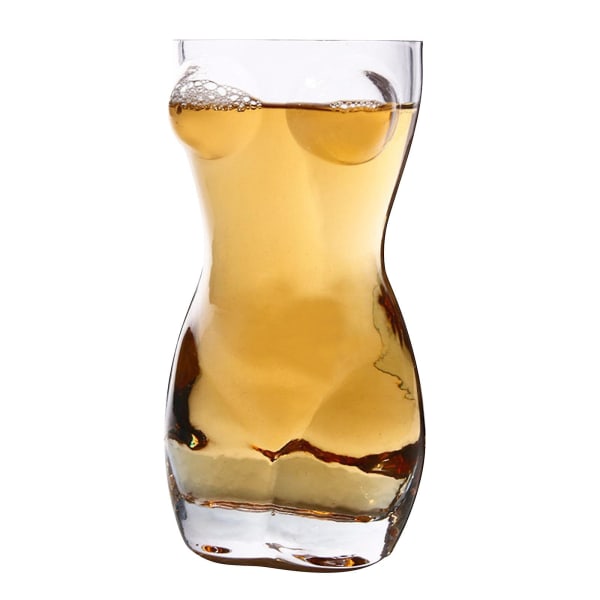 Pint glas Sexet kvindelig kropsformet - vinøl -400/450/700 ml julegave, 100% ny