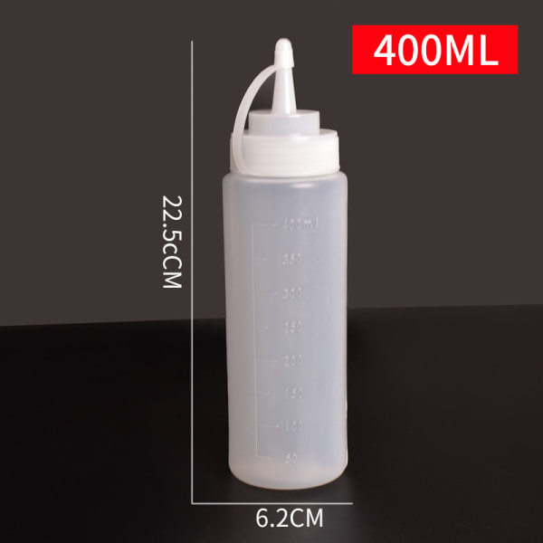 Pressflaska 400 ml plast, vit