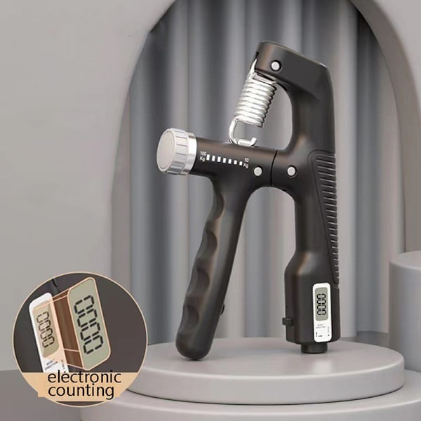 10-100 kg A-type Justerbar Håndgreb Power Heavy Grip Sort OneSize
