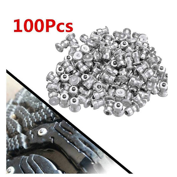 100 stk. Vinterhjulsskruer Bil Dæk Pigge Skrue Sne Pigge Hjul Dæk Sne Kæder Pigge til Sko ATV Dæk 8X10mm