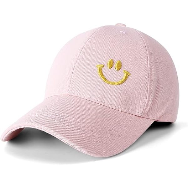 Baseballkeps för tonårspojkar - Broderade basebollkepsar Klassisk remkeps Justerbar sommar solkeps Tonåringar Pink