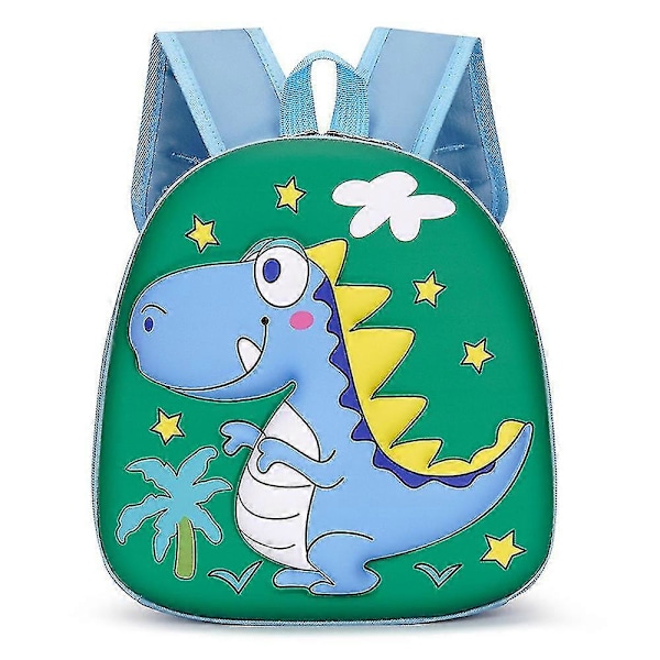 Barn Gutter Ryggsekk Tegneserie Dinosaur Sekk Barnehage Småbarn Skoleveske Ryggsekker Green