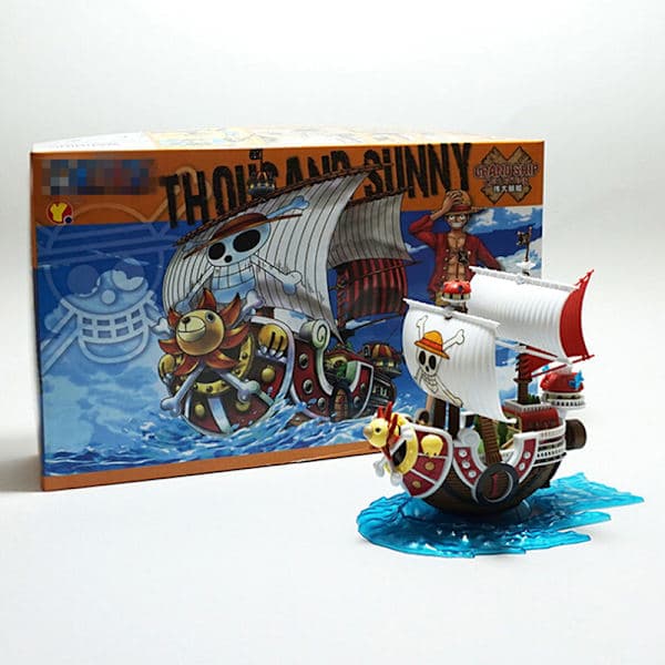 One piece THOUSAND SUNS Piratskibsmodel legetøj samlet kollektion 1 one size