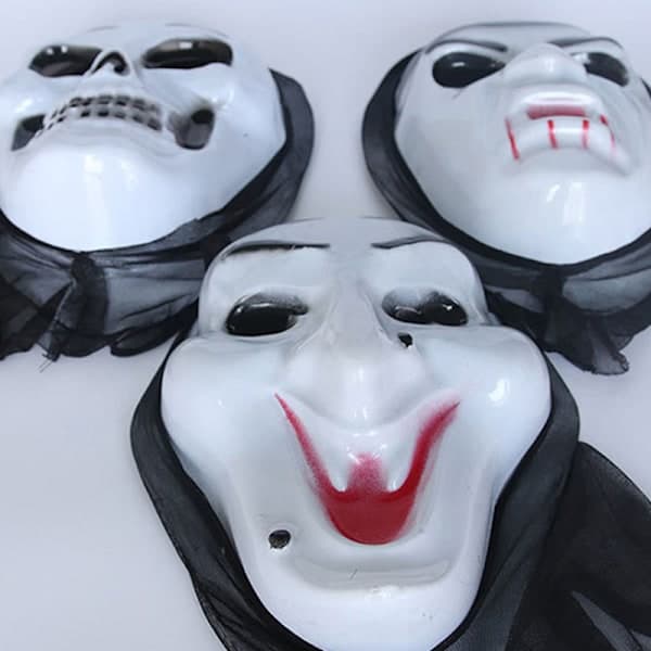 Cosplay Kostumer Horror Spøgelse Cosplay Maske til Ansigt Hovedbeklædning One size E