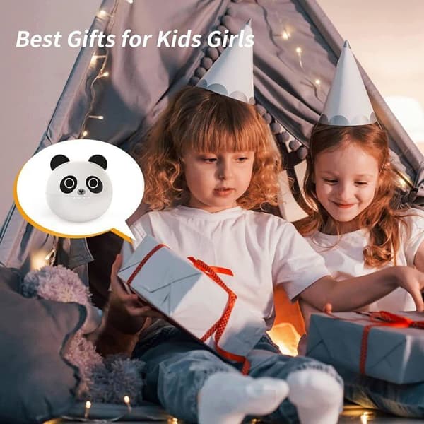Panda trådlösa in-ear-hörlurar, Bluetooth, med dubbla mikrofoner, lätta, 36 timmars speltid, djup bas