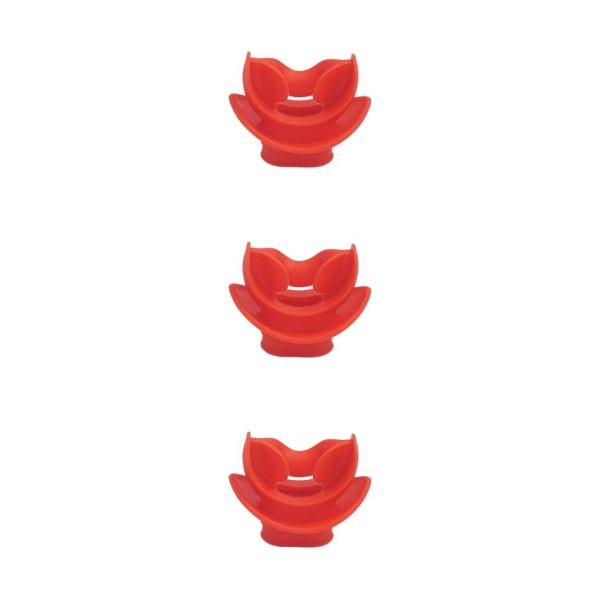 1/2/3/5 sukellusregulaattori ja snorkkeli suukappale punainen 5.1x5cm 3 sarjaa Red 5.1x5cm 3Set