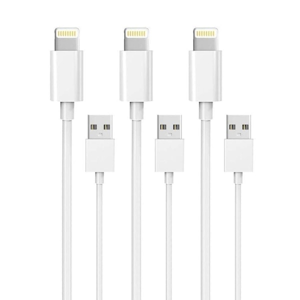 Lightning-kaapelit 3 kpl – Nopea lataus iPhonelle