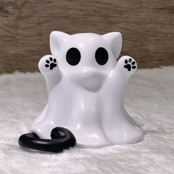 Halloween Spökfigur Läskig Harts Spökstaty Spökprydnad A4 A4
