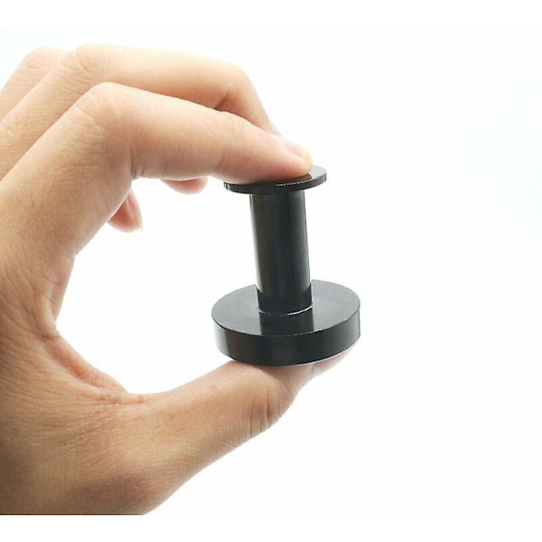 Magnetisk knage til ophængning af frakker og tasker, 4 ekstremt stærke sorte vægkroge, dørknage med metalmagnet