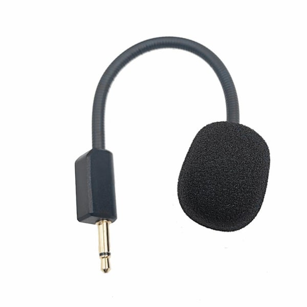 Hodesettmikrofon Utskiftbar avtagbar rundstrålende 3,5 mm fleksibel gaminghodetelefonmikrofonkompatibel Razer Blackshark V2/v2 Pro/v2 Se Black