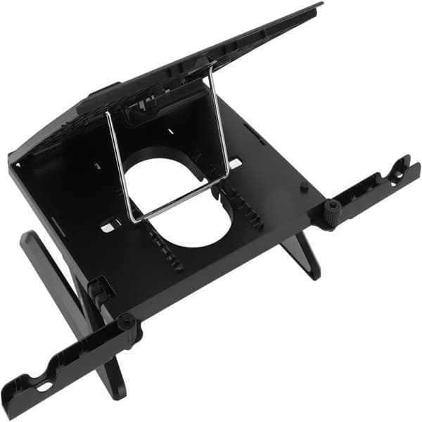 Bærbar aluminiumsfodstøtte, computerstander til Macbook, Laptop sort black