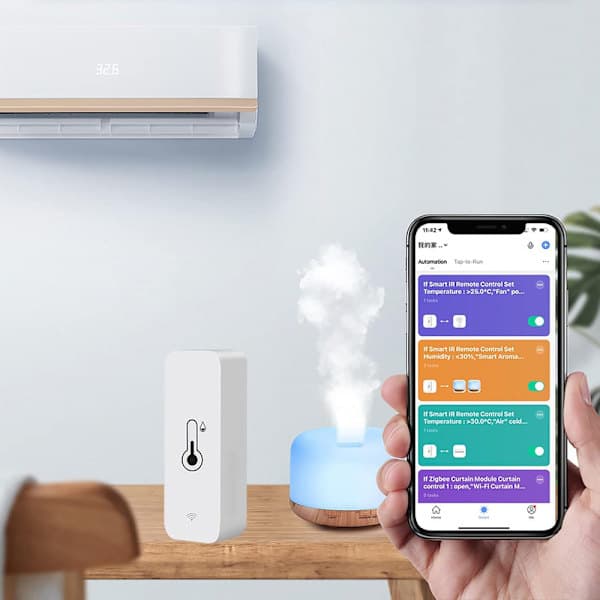 1 x Tuya Wifi Temperatur- og Fugtighedssensor Indendørs Termometer Hygrometer 1