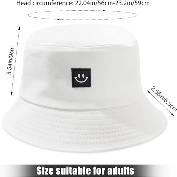 Pakke med 2 fiskehatte Bucket Hat Unisex Solhat Bomulds Bucket Hat Sammenfoldelig fiskehat Fiskehat Fritid Hat
