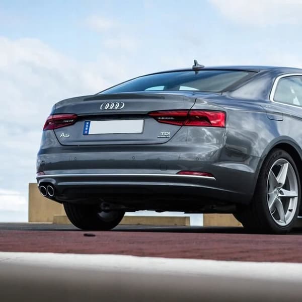 Bakre logotyp emblem märke 192 mm silver för AUDI A4 A5 TT