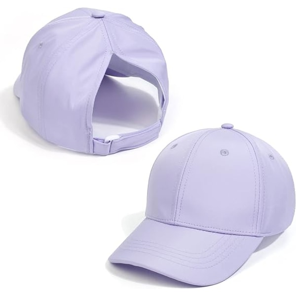 Børne Ponytail Baseball Cap 3-8 År Piger Drenge Golf Visor Trucker Hat Anti UV Tennis Cap Barn Sommer Solbeskyttelse Hat Purple