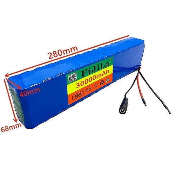 36V 30Ah Högeffekts 10s3p Li-ion Multi Plug Batteripaket 350W 500W Multifunktion Js Bullet-SM