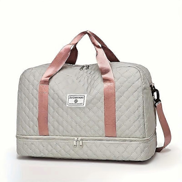 Luksuriøs Oversized Duffel Bag - Stilfuld & Holdbar med Vandtæt Rum Multi-Funktionel Carr grey