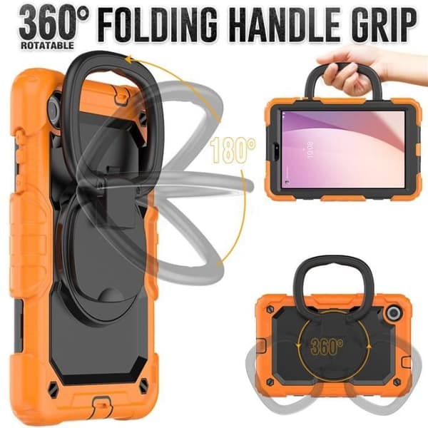 Surfplattefodral med axelrem för Lenovo Tab M8 Gen 4 TB300XU - Orange