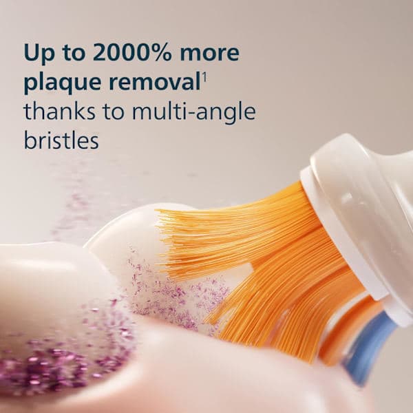 4 erstatningsbørstehoder kompatible med Philips Sonicare, pakke kan hvit A3 White A3