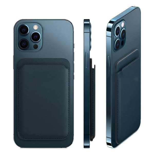 INF Magnetisk Kortholder til iPhone 12/13 Serie PU Læder Sort