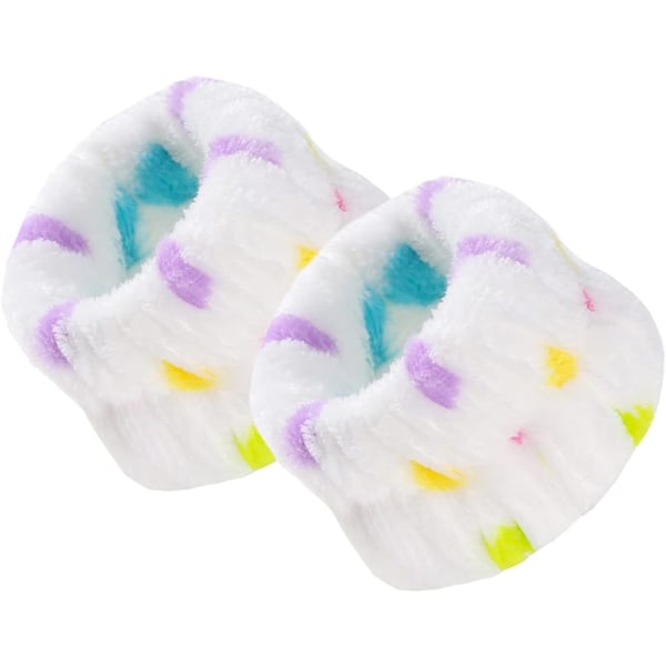 Ansiktsvask Armbånd Håndleddspa Vaskbånd Mikrofiber Håndleddsvask Håndklebånd for Vask av Ansikt Elastiske Absorberende Armbånd