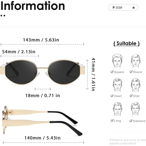 Retro Oval Sunglasses Women Men Fashion Sunglasses Classic Shades