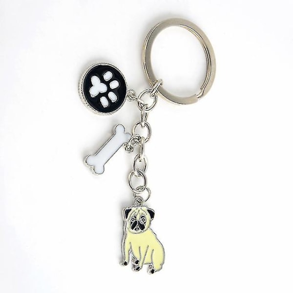 Hund nyckelring kvinnors legering metall hund hänge nyckelring bil nyckelring case Charm nyckelring present style 1