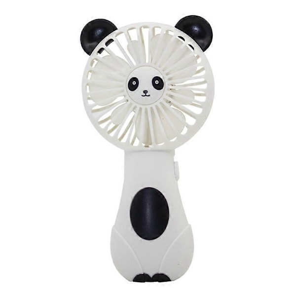Söta tecknade djurfläktar med mjuka skumblad, batteridriven för studenter Panda Kattunge Mini Panda