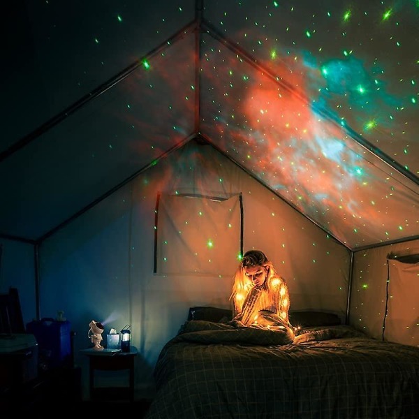 Star Projector Night Lights, Astronaut Galaxy Space Projector, 3d Starry Nebula Night Lights med timer och fjärrkontroll för barnrum sovrum projektor dec
